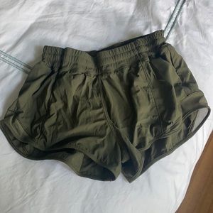 Army Green Lulu Hotty hot shorts
